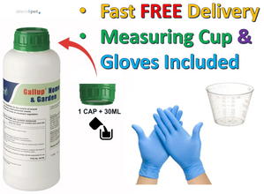 Load image into Gallery viewer, Gallup Home &amp; Garden - Super Strength Glyphosate Weedkiller 1 ltr with free gloves and measuring cup
