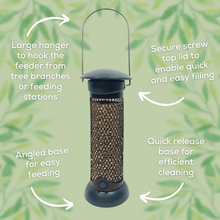 Load image into Gallery viewer, Copdock Mill Easy Fill &amp; Clean Sunflower Heart Feeder 102g
