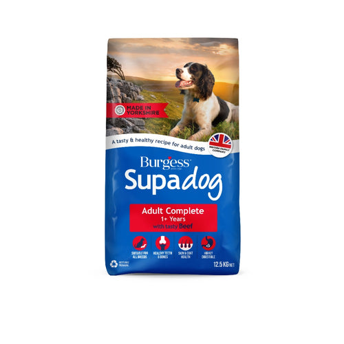 Burgess Supadog Adult Dog Food With Beef 12.5kg