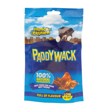 Load image into Gallery viewer, Munch &amp; Crunch Paddywack Beef Dog Snack Treats 100g Packs
