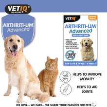 Load image into Gallery viewer, VETIQ Arthriti-Um Advanced 45 Tablets

