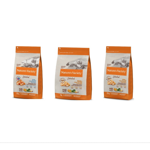 Nature's Variety Selected Sterilised/Neutered Adult Cat Food Salmon Or Chicken