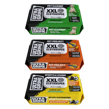 Load image into Gallery viewer, UltraGrime Life XXL+ Clothwipes Bundle – DIY, Pet &amp; Sports &amp; Leisure – 3 x 80 Pack
