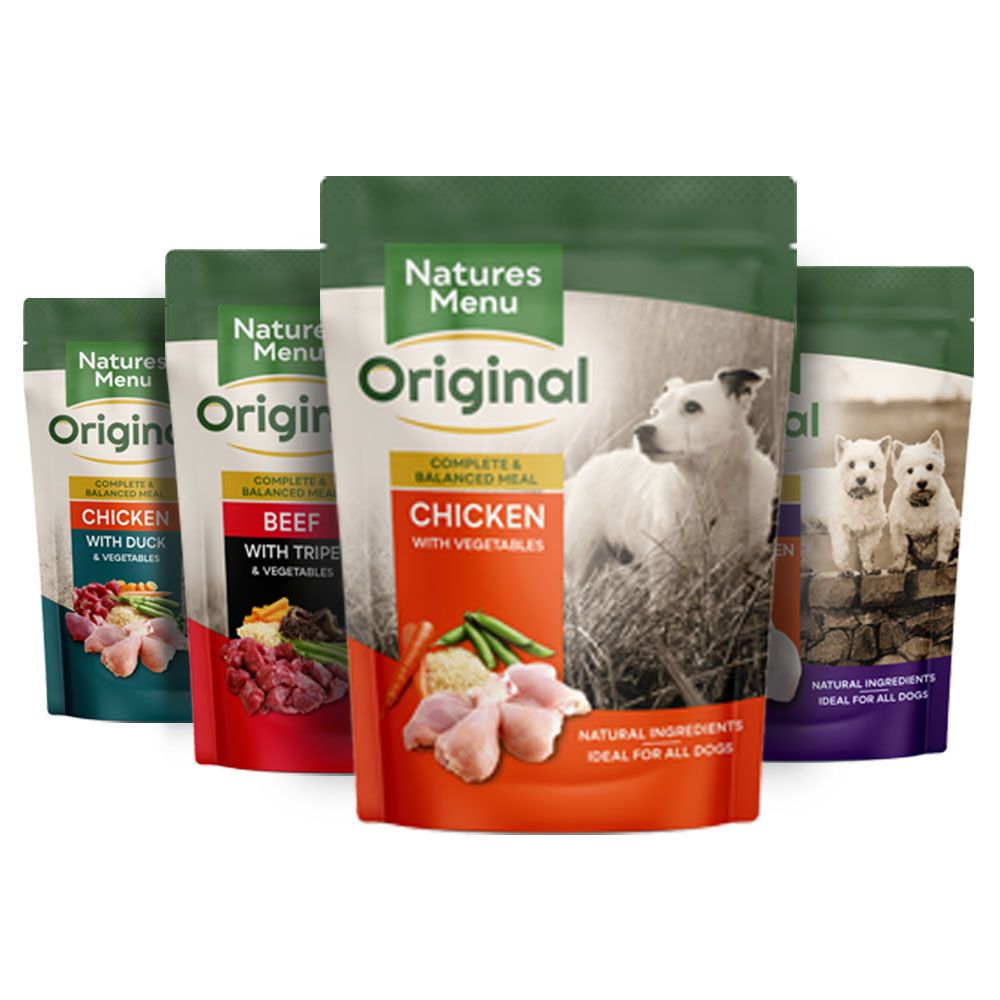 Natures Menu Original Wet Dog Food Pouches 8 x 300g