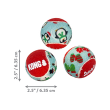 Load image into Gallery viewer, KONG Holiday SqueakAir Balls Blue/Red
