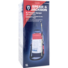 Load image into Gallery viewer, Spear &amp; Jackson 5 Lt Pump Action Pressure Sprayer for Wood Stain &amp; Chemicals
