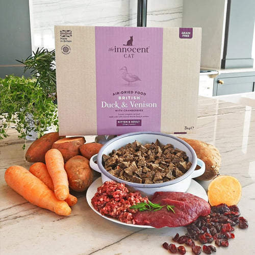 The Innocent Cat - British Duck & Venison Air-dried Complete Food - 3kg
