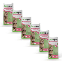 Load image into Gallery viewer, Dronspot Spot On Wormer for Medium Cats (2.5 to 5kg) 6 Pipettes
