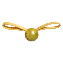 Load image into Gallery viewer, BARK Harry Potter The Golden Snitch Dog Toy - Golden Rubber Fetch Toy with Reinforced Grip Straps
