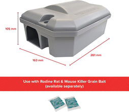 Load image into Gallery viewer, Rodine Rat Bait Station – Secure, Tamper-Resistant Bait Box (1 Pack)
