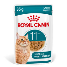 Load image into Gallery viewer, Royal Canin FHN Ageing 11+ Cat Food Gravy 12x85g
