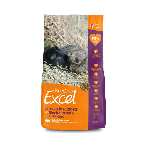 Burgess Excel Guinea Pig Nuggets Blackcurrant & Oregano 10kg