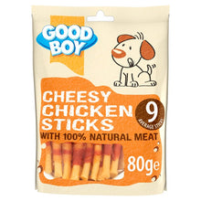 Load image into Gallery viewer, Good Boy Pawsley &amp; Co Chicken &amp; Cheese Sticks 80g
