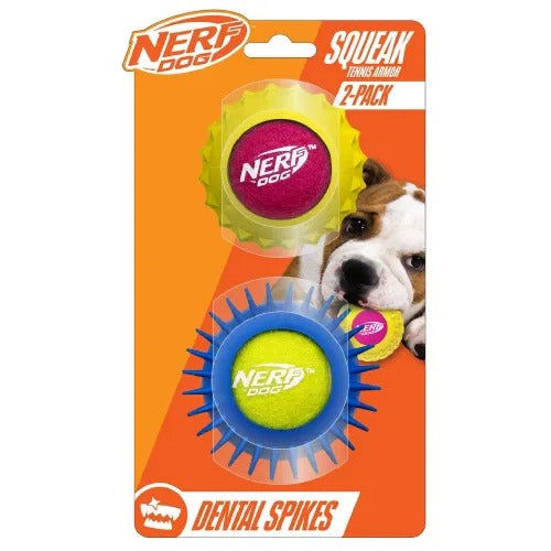 Nerf Dog Rubber Squeak Tennis Armor