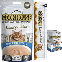 Load image into Gallery viewer, COOKHOUSE Luxury Licks Lickable Cat &amp; Kitten Treats Tasty, creamy, lickable treats in handy single-serve sachets
