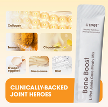 Load image into Gallery viewer, Litpet Joints-Bone Boost for Joint Care Meaty Mix 10 x 15g Sachets per pack
