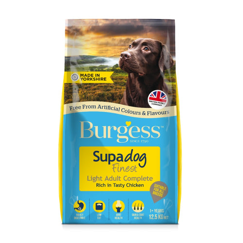 Burgess Supadog Light Dog Food With Chicken 12.5kg
