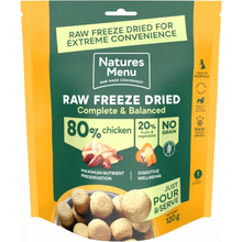 Load image into Gallery viewer, Natures Menu 80/20 Raw Freeze Dried Dog Food All Pack Sizes
