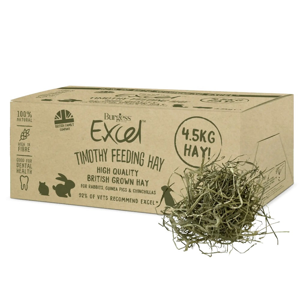 Burgess Excel Timothy Feeding Hay Box For Small Animals 4.5kg