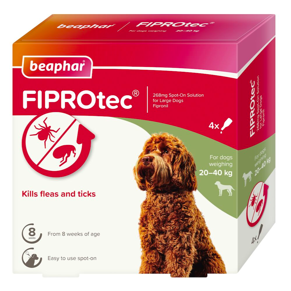 Beaphar FIPROtec® Flea & Tick Spot-on for Dogs