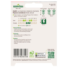 Load image into Gallery viewer, Poppy Crimson Feathers
