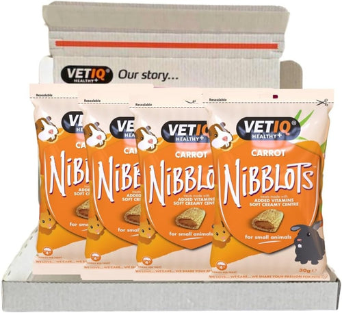 VETIQ Nibblots For Small Animals Carrot 30G, Multipack