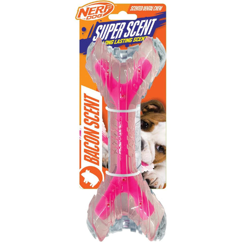 Nerf Dog Scented Bacon Super Scent Bone Solid Core 
