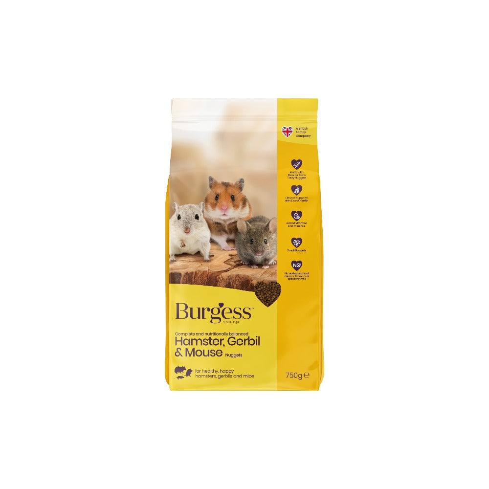 Burgess Small Animal Hamster, Gerbil, & Mouse Food 750g