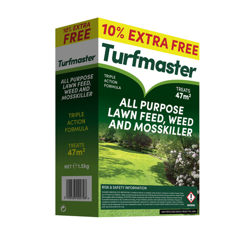 Turfmaster Lawn Feed & Weed Mosskiller 1kg