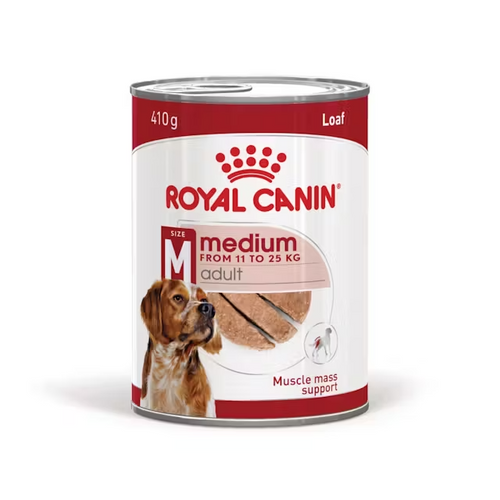 Royal Canin Dog Medium Adult Loaf in Can 410g x 12