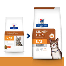 Load image into Gallery viewer, Hill&#39;s Prescription Diet k/d Kidney Care Dry Cat Food with Chicken 3kg Bag
