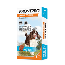 Load image into Gallery viewer, FRONTPRO® Chewable Tablets Flea &amp; Tick Treatment for Dogs 1 Tablet
