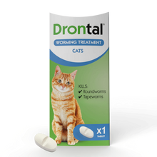 Load image into Gallery viewer, Drontal Wormer Tablets, Convenient for Small and Medium Cats (Under 4kg), All Pack Sizes
