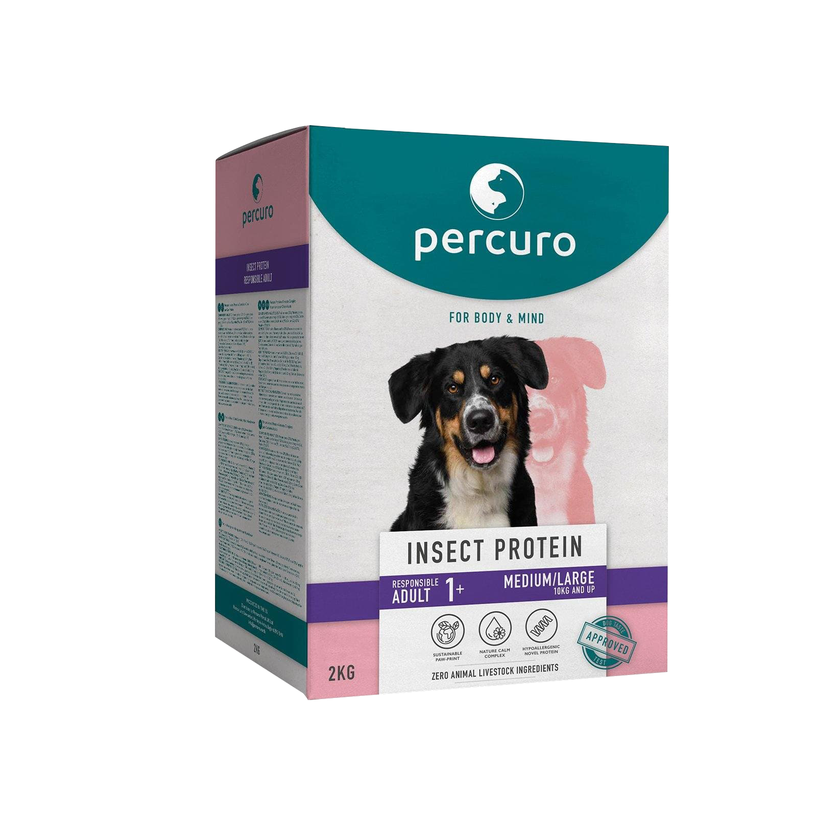 Percuro Insect Protein Adult Medium/Large Breed Dry Dog Food 2kg & 10kg