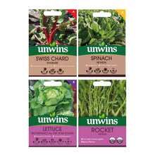 Load image into Gallery viewer, Unwins Cut-and-Come-Again Veg Seed Bundle
