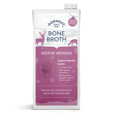 Load image into Gallery viewer, Dorwest Bone Broth Festive Venison 500ml
