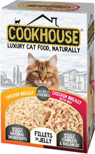 Load image into Gallery viewer, COOKHOUSE 100% Natural &amp; Complete Luxury Wet Cat Food-36 x 70g-Jelly supports healthy digestion 

