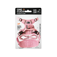 Load image into Gallery viewer, Our Dogs Life Magnetic Lock Lead &amp; Harness Set: Pink
