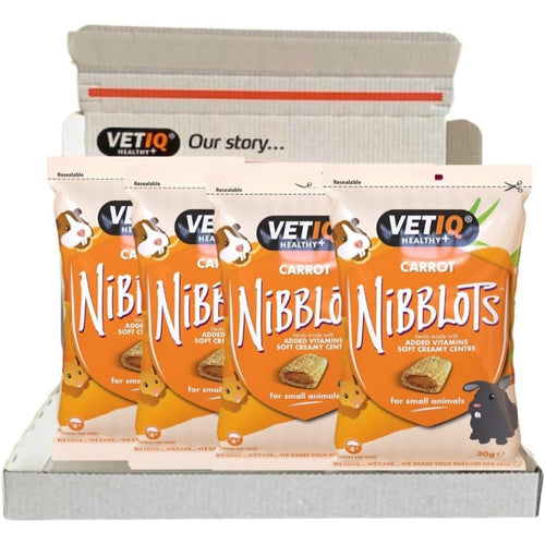 VETIQ Nibblots For Small Animals Carrot 30G, Multipack