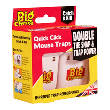 Load image into Gallery viewer, The Big Cheese Quick Click Mouse Trap Twinpack
