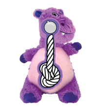 Load image into Gallery viewer, KONG Holiday Knots Belly Hippo Blue Medium/Large
