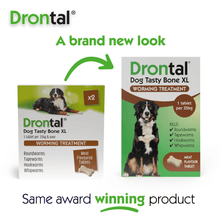 Load image into Gallery viewer, Drontal Tasty Bone XL Wormer Tablets, Convenient for Large Dogs (Over 20kg), All Pack Sizes
