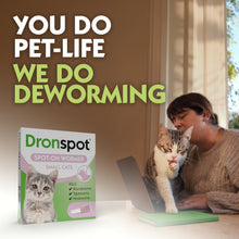 Load image into Gallery viewer, Dronspot Spot On Wormer for Small Cats (0.5 to 2.5kg) 6 Pipettes
