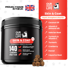 Load image into Gallery viewer, Our Dogs Life Skin &amp; Coat 140 Chews
