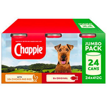 Load image into Gallery viewer, Chappie Adult Wet Dog Food Tins Favourites in Loaf 24 pack, 412g 
