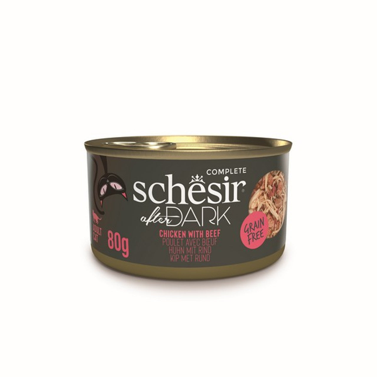 Schesir After Dark Wholefood Adult Cat Food 80g x 12 Pack