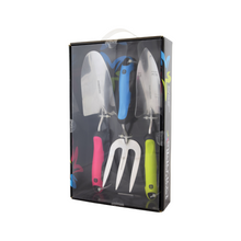 Load image into Gallery viewer, Spear &amp; Jackson Stainless Hand Trowel, weed Fork, and Transplanter Set
