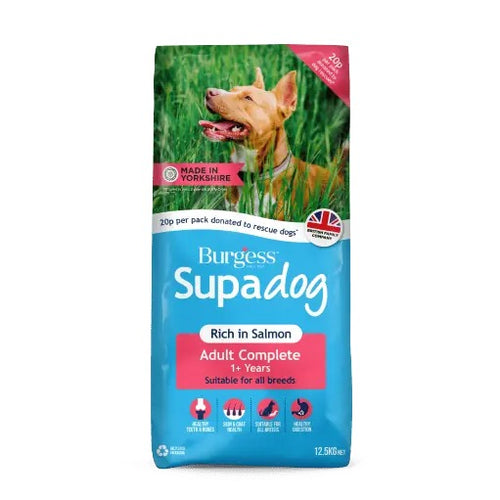 Burgess Supadog Salmon Rescue Dog Food 12.5kg