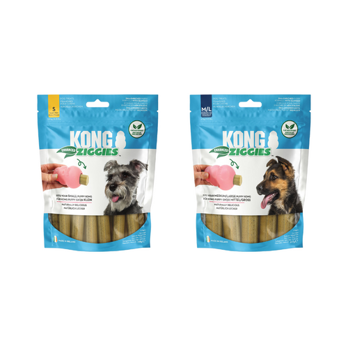 KONG Ziggies Enhanced Chews Puppy Various Sizes