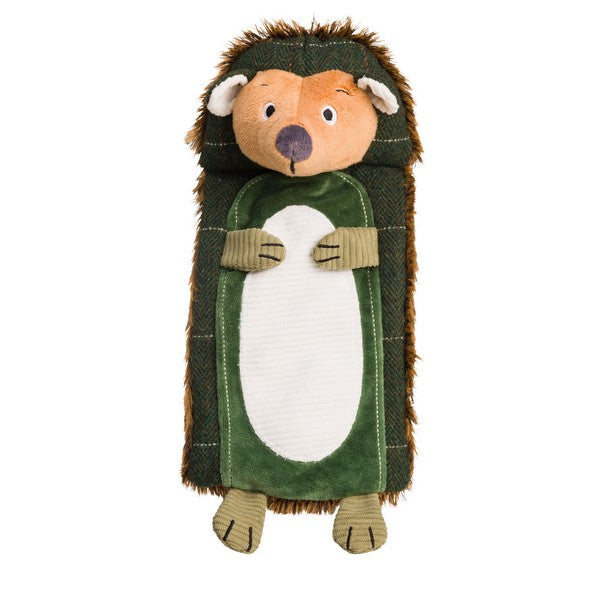 House of Paws Green Tweed Hedgehog Dog Toy